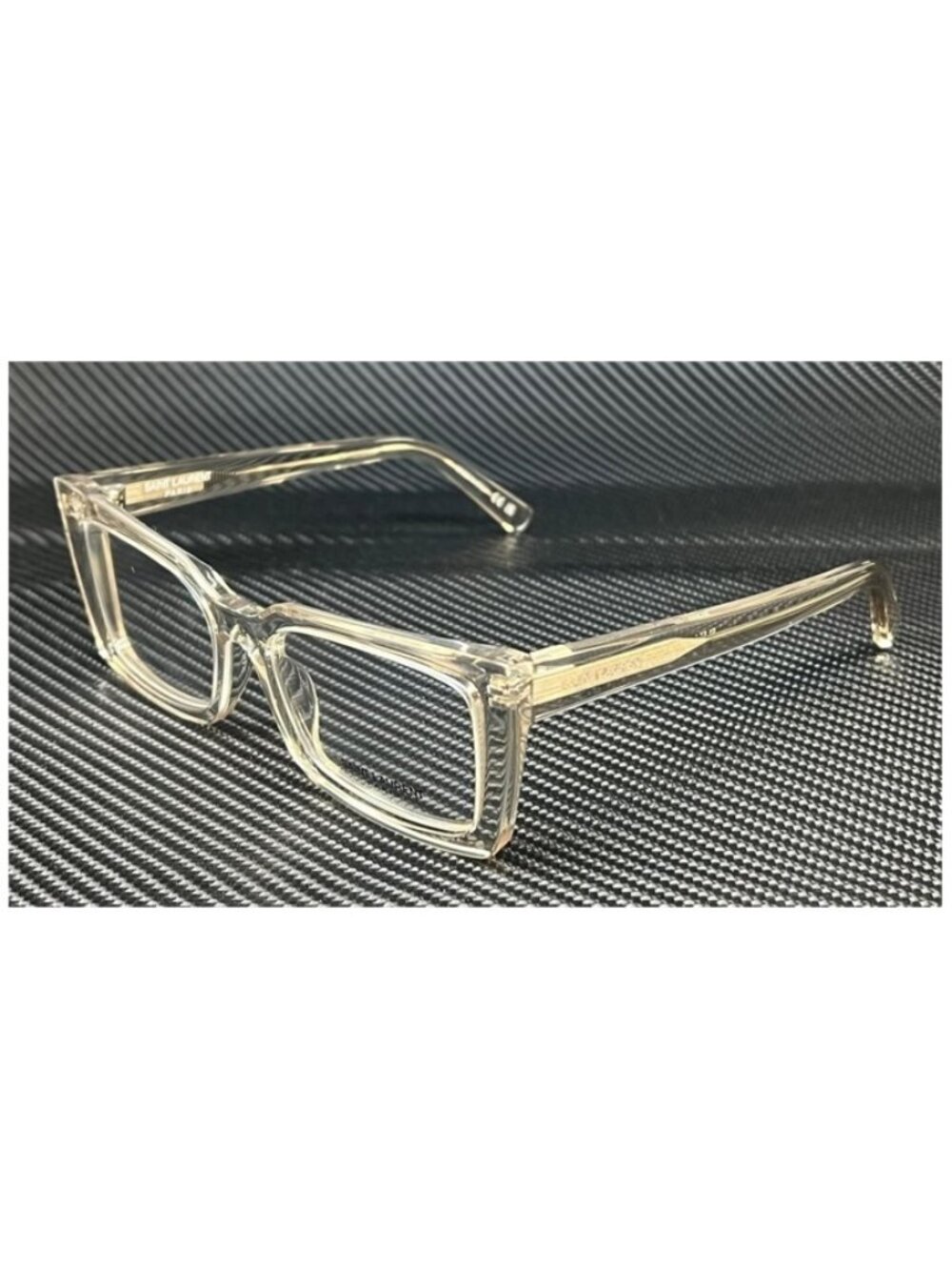 New Saint Laurent Women  Beige Transparent Eyeglasses  54- 17- 140